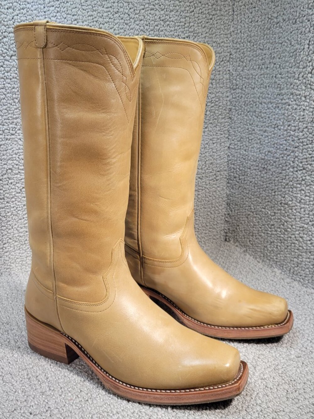 Tecovas The Charlie Women's Size 8.5B Camel Cowhide Stovepipe Boots